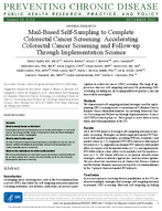 MailBased SelfSampling to Complete Colorectal Cancer Screening Accelerating Colorectal Cancer Screening and Followup Through Implementation Science