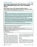 Transmitted Antiretroviral Drug Resistance in New York State 20062008 Results from a New Surveillance System