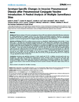 SerotypeSpecific Changes in Invasive Pneumococcal Disease after Pneumococcal Conjugate Vaccine Introduction A Pooled Analysis of Multiple Surveillance Sites