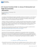 CDC issues eviction order in areas of substantial and high transmission  media statement for immediate release  Tuesday August 3 2021
