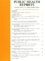 Public Health Reports  v 107 no 1 JanuaryFebruary 1992  cover
