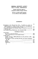 Public Health Reports  v 66 no 34  table of contents
