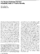 The revised estimated survival probability index of trauma severity