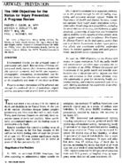 The 1990 objectives for the nation for injury prevention  a progress review