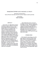 Mobile Roof Support Safety Research  an Update