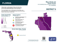 FL Congressional District 09 Stroke and Stroke Centers Map 119th Congress