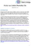 Publicuse Linked Mortality File Updated March 2020
