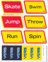 VERB action rewards kit  VERB street slams stickers
