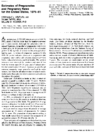 Estimates of pregnancies and pregnancy rates for the United States 197681