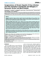 Seroprevalence of Chronic Hepatitis B Virus Infection and Prior Immunity in Immigrants and Refugees A Systematic Review and MetaAnalysis