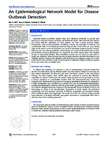 An Epidemiological Network Model for Disease Outbreak Detection