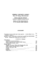 Public Health Reports  v 66 no 6  table of contents