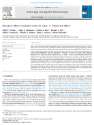 Biological effects of inhaled crude oil vapor II Pulmonary effects