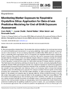 Monitoring Worker Exposure to Respirable Crystalline Silica Application for DataDriven Predictive Modeling for EndofShift Exposure Assessment