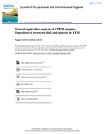 Toward Rapid Silica Analysis of CPDM Samples Deposition of Recovered Dust and Analysis by FTIR