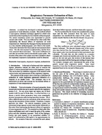 Respiratory Parameter Estimation of Rats