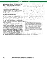 Nontuberculous Mycobacteria and Laboratory Surveillance Virginia USA