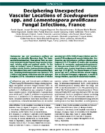 Deciphering Unexpected Vascular Locations of Scedosporium spp and Lomentospora prolificans Fungal Infections France
