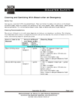 Cleaning and Sanitizing with Bleach After an Emergency