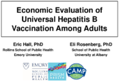 Economic evaluation of universal hepatitis B vaccination among adults