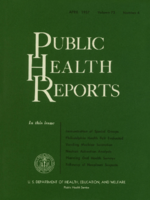 Public Health Reports  v 72  no 4  cover