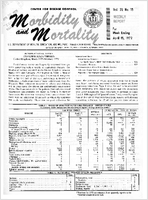 Morbidity and Mortality Weekly Report Vol 21 No 15 week ending April 15 1972