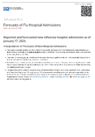 Forecasts of flu hospital admissions