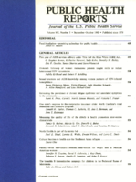 Public Health Reports  v 107  no 5  cover