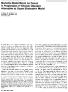 Mortality model based on delays in progression of chronic diseases alternative to cause elimination model