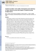 Anatomic variation in the elastic inhomogeneity and anisotropy of human femoral cortical bone tissue is consistent across multiple donors