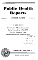 Public Health Reports  v 63 no 33  cover