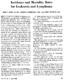 Incidence and mortality rates for leukemia and lymphoma