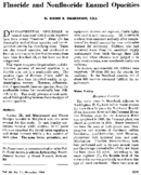 Fluoride and nonfluoride enamel opacities