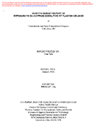 InDepth Survey Report of Exposure to Silica from Demolition of Plaster Ceilings at Frank Messer and Sons Construction Company Columbus Ohio