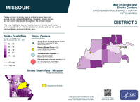 MO Congressional District 03 Stroke and Stroke Centers Map 119th Congress