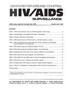 HIVAIDS Surveillance AIDS cases reported through May 1989