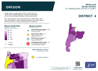 OR Congressional District 04 Stroke and Stroke Centers Map 118th Congress