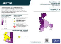 AZ Congressional District 04 Stroke and Stroke Centers Map 119th Congress