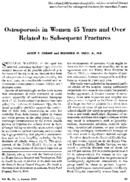 Osteoporosis in women 45 years and over related to subsequent fractures