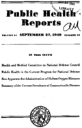 Public Health Reports  v 55 no 39  cover