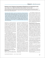Environmental Exposure Assessment of Pesticides in Farmworker Homes