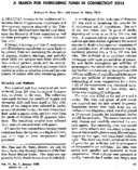 A search for pathogenic fungi in Connecticut soils