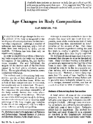 Age changes in body composition