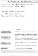 National Immunization Survey The Methodology Of A Vaccination Surveillance System