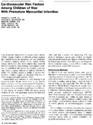 Cardiovascular risk factors among children of men with premature myocardial infarction
