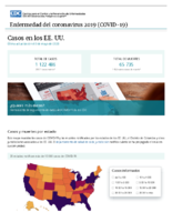 Casos de enfermedad del coronavirus COVID19 casos en los EE UU last updated on May 3 2020