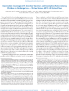Vaccination Coverage with Selected Vaccines and Exemption Rates Among Children in Kindergarten  United States 201920 School Year