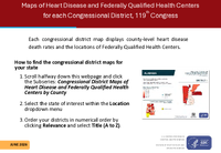 Heart Disease and Federally Qualified Health Centers Maps for all 435 Congressional Districts 119th Congress