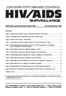 HIVAIDS Surveillance AIDS cases reported through August 1989