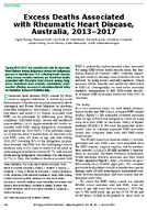 Excess Deaths Associated with Rheumatic Heart Disease Australia 20132017